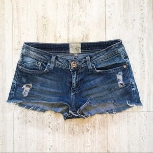 3/$15 Dylan George Distressed Denim Shorts Size 26